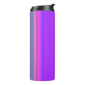 Paarse strepen thermosbeker (Gedraaid links)