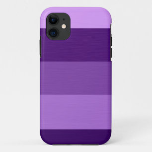 Paarse strepen van verf iPhone 11 hoesje