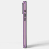 Paarse Strepen Witte Parels Bloem Case-Mate iPhone Case (Achterkant / Links)