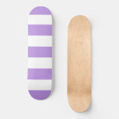 Paarse strepen, witte strepen, gestreept skateboard (Voorkant)