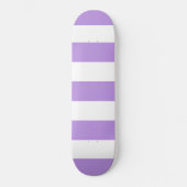 Paarse strepen, witte strepen, gestreept skateboard (Voorkant)