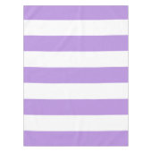 Paarse strepen, witte strepen, gestreept tafelkleed (Voorkant)