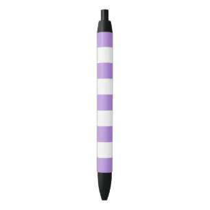 Paarse strepen, witte strepen, gestreept zwarte inkt pen