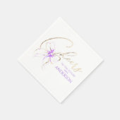 Paarse strik heil de toekomstige Mrs bruidsfeest Servet (Hoek)