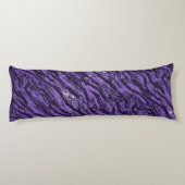 Paarse Striped Camo Lichaamskussen (Achterkant)