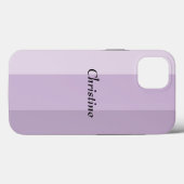 Paarse Striped Ombre Aangepast Case-Mate iPhone Case (Achterkant (horizontaal))