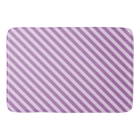 Paarse Stripes Bath Mat (Voorkant)