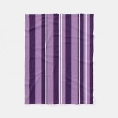 Paarse stripes Fleece Blanket (Voorkant)