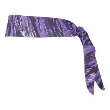 Paarse stripper Camo Head Wrap