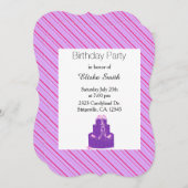 Paarse strips en uitnodiging tot het indienen van  (Voorkant / Achterkant)