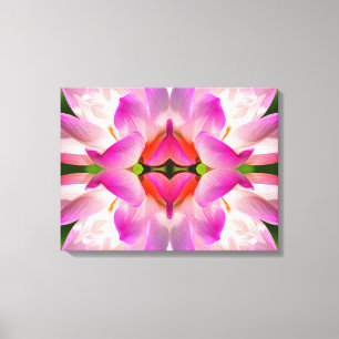 PAARSE STROOM - fractale kunst - Canvas Afdruk