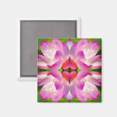 PAARSE STROOM - fractale kunst - Magneet (Voorkant / Achterkant)