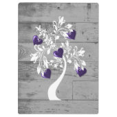 Paarse structuur van het persoonlijke klembord (Achterkant)