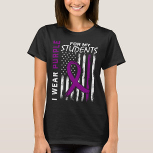 Paarse Studenten Speciaal Ed Leraar Epilepsie Awar T-shirt