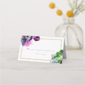 Paarse Succulturen met blauwe tekst Tan Line Weddi (Voorkant)