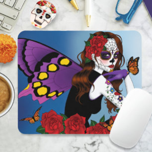 Paarse Sugar Skull Fairy Muismat