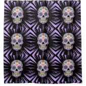 Paarse Suikerhuid Douchegordijn (Voorkant)