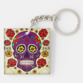 Paarse suikerriet Dag van de Sleutelhanger (Achterkant)