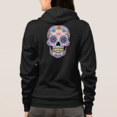 Paarse suikerschedel hoodie (Achterkant)