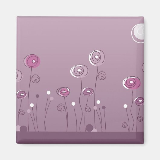 Paarse Summer Magnet Magneet (Voorkant)