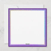 Paarse Sun Fairy-blanco kaart (Achterkant)