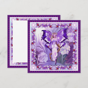Paarse Sun Fairy-blanco kaart