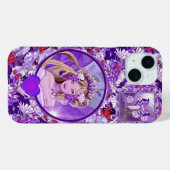 Paarse Sun Fairy Hoesje-Mate iPhone Case (Achterkant (horizontaal))