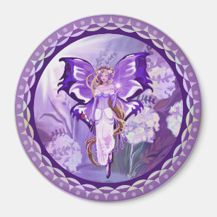Paarse Sun Fairy Magnet Magneet