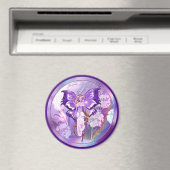 Paarse Sun Fairy Magnet Magneet (Insitu (Vaatwasser))