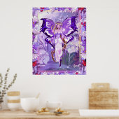 Paarse Sun Fairy Photo Print (Keuken)