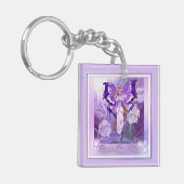 Paarse Sun Fairy Sleutelhanger (Voorkant Links)