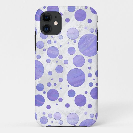 Paarse Sun Polka Dot Case-Mate iPhone Case (Achterkant)