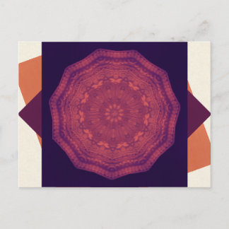 Paarse Sunset Butterflies Kaleidoscope Mandala Briefkaart
