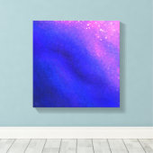 Paarse Supernova – Levendige Canvas Print (Insitu (Houten vloer))
