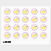 Paarse Sweet Baby Duck Stickers (Vel)