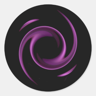Paarse Swirl Design Stickers