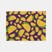 Paarse taco's fleece deken (Voorkant (Horizontaal))