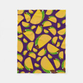 Paarse taco's fleece deken (Voorkant)