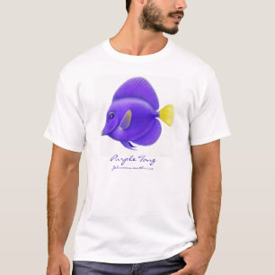 Paarse Tang Reef Fish T-Shirt