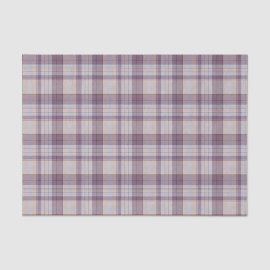 Paarse tartan tissuepapier (Voorkant)