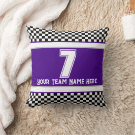 Paarse Team Styled Kussen