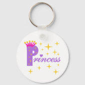 Paarse tekstprinses sleutelhanger (Voorkant)