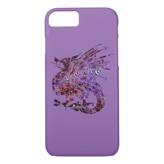 Paarse telefooncel voor dragon Case-Mate iPhone case (Achterkant)