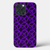 Paarse telefooncel voor vredesgebaar Case-Mate iPhone case (Achterkant)