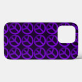 Paarse telefooncel voor vredesgebaar Case-Mate iPhone case (Achterkant (horizontaal))