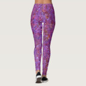 Paarse Textuur Leggings (Achterkant)