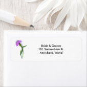 Paarse Thistle Return Address Labels (Insitu)