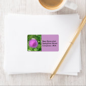 Paarse Thistle Wilde Bloem Etiket (Insitu)