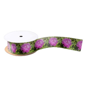 Paarse Thistle Wilde Floral Art Lint
