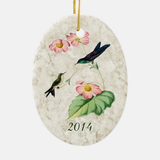 Paarse thornbill Ornament (Achterkant)